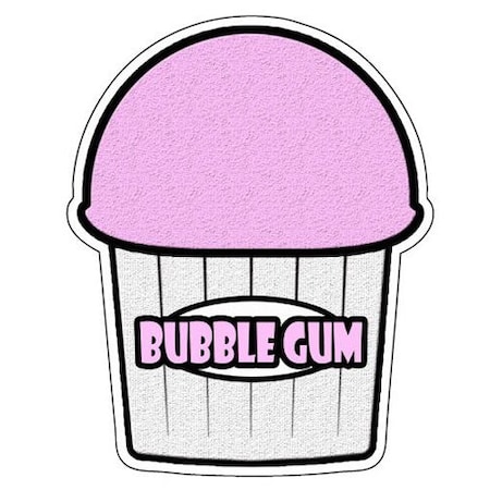 Signmission BUBBLE GUM FLAVOR Italian Ice Decal shaved ice cart trailer stand sticker, D-DC-48-Bubble Gum Flavor D-DC-48-Bubble Gum Flavor